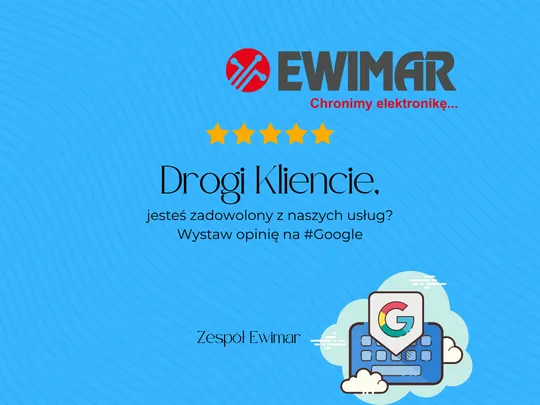 Zdieľaj svoje skúsenosti s Ewimar na Google!